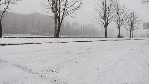 Winter urban landscape Stock Footage 103107856