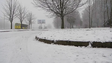 Winter urban landscape Stock Footage 103107968