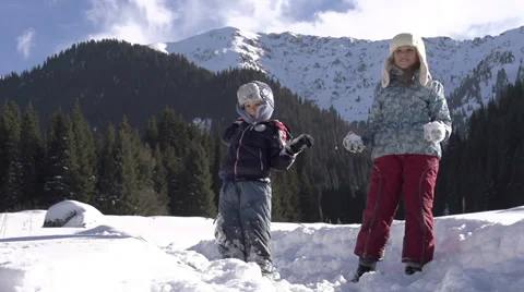 Winter Vacation Stock Footage 34248328