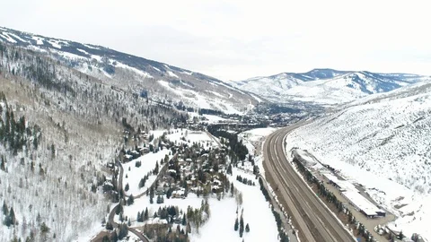 Winter in Vail Colorado Vídeos de archivo 92315935