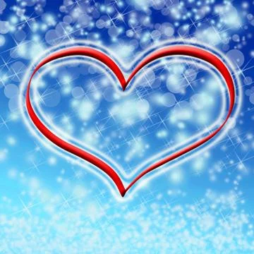 Winter valentine Stock Illustration