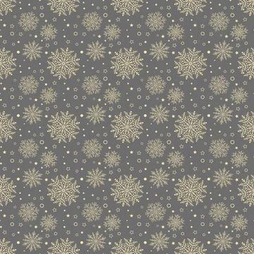 Winter Vector Background With Snowflake Abstract Pattern Stock Illustration