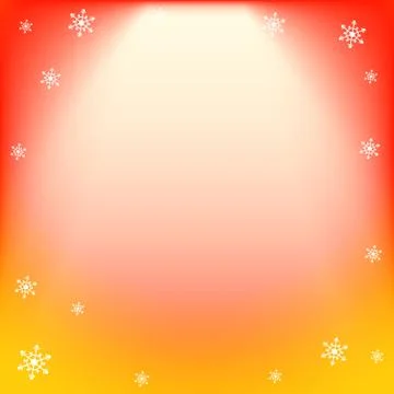 Winter vector red and yellow light effect, projector ray with shining halo and Stock Illustration