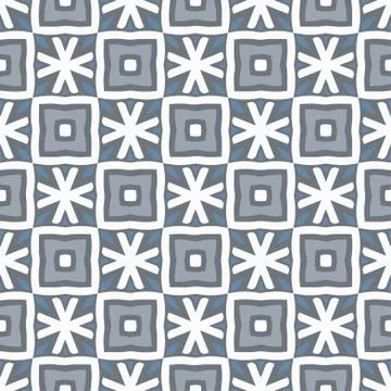 Winter Vector seamless pattern with snowflakes Stock Illustration