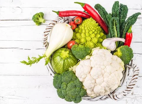 Winter vegetables copy space background. Stock Photos