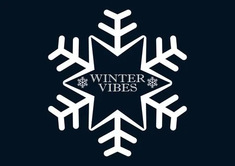 Winter Vibes concept Vector illustration Stock Illustration