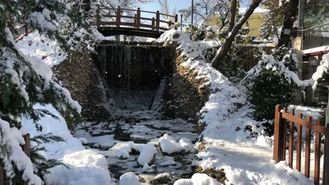 Winter view from Ankara, Turkey. 스톡 동영상 100459330