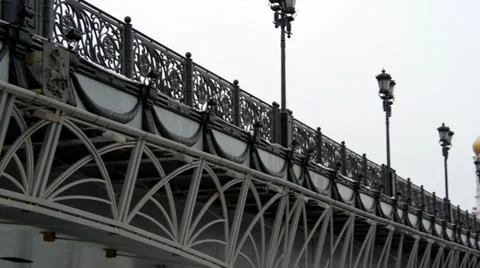 Winter view of the Christ the Savior Cathedral Stock Footage 35106329