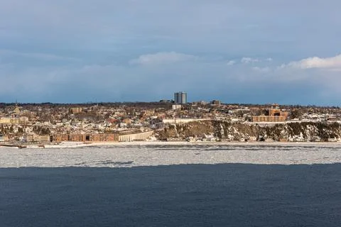 Winter view of Levis Stock Photos