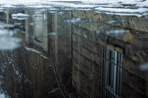Winter view in winter 스톡 사진