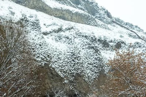 Winter view in winter Stock-Fotos