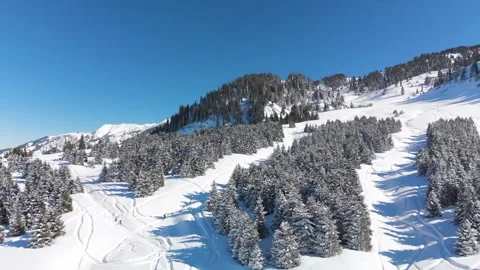 Winter views of the mountains Stock Footage 234607955