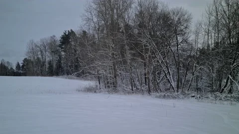 Winter views in the suburbs of Vilnius, Lithuania Stock Footage 169533005