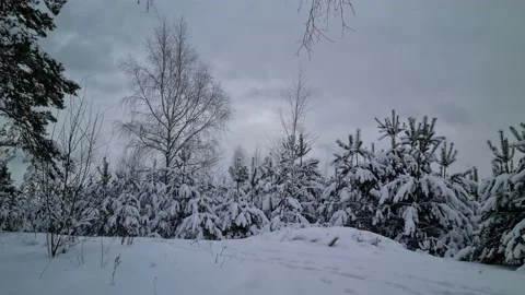 Winter views in the suburbs of Vilnius, Lithuania Stock Footage 169533735
