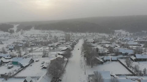 Winter village 1 Stock Footage 99818199