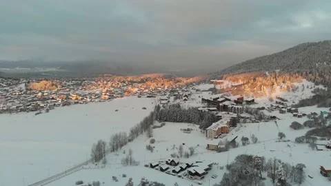 Winter village 스톡 동영상 168535940