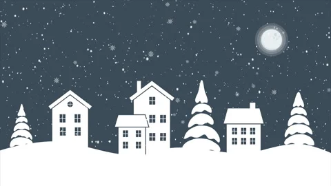 Winter Village Stock Footage 296523635