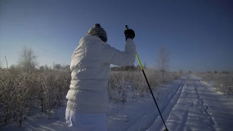  winter walking Stock Footage 71285605