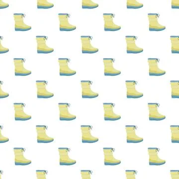 Winter warm boot pattern seamless Illustrazione stock
