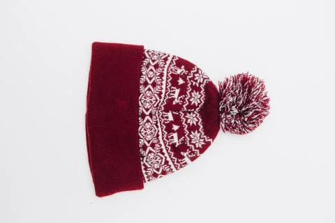 Winter warm hat ornament pattern style comfort Stock Photos