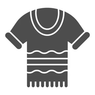 Winter warm sweater solid icon, Christmas concept, traditional Christmas jumper Stockillustratie