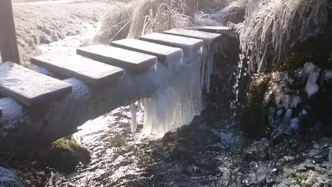 Winter by the water 스톡 동영상 71904572