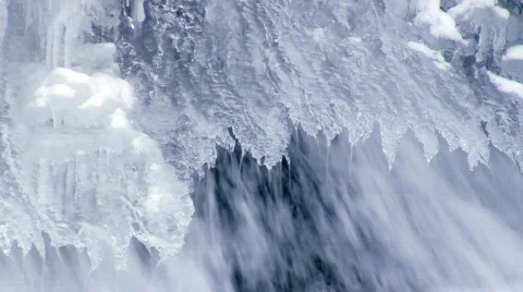 Winter waterfall Stock-Footage 320025
