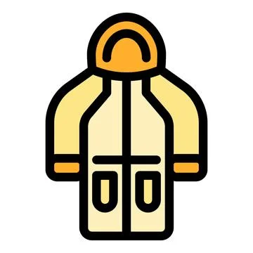 Winter waterproof jacket protecting from cold weather Stock Illustration