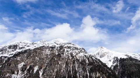 Winter weather time lapse Stockbeeldmateriaal 64951213