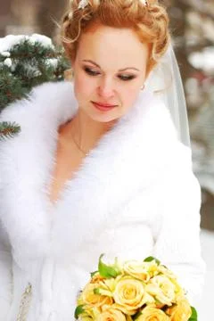 Winter wedding Stock Photos