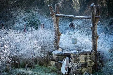 Winter Well Stock Photos