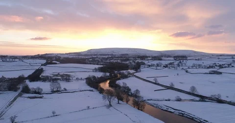 Winter in Wensleydale Stock Footage 104881799