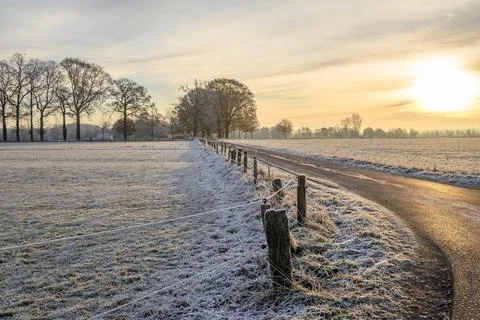 Winter in westphalia Foto stock