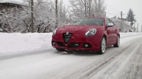 Winter wheel profile structure with snow on white  動画素材 46740515