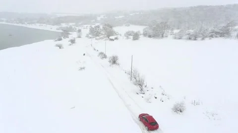 Winter wheel profile structure with snow on white  動画素材 46741195