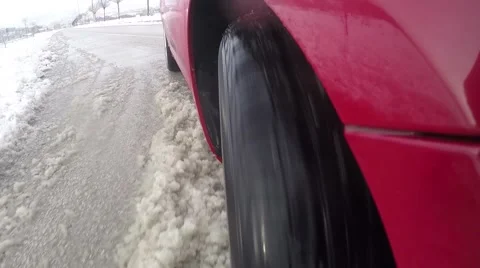 Winter wheel profile structure with snow on white  動画素材 46741260