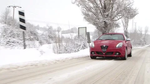 Winter wheel profile structure with snow on white  動画素材 46741504