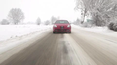 Winter wheel profile structure with snow on white  動画素材 46741653