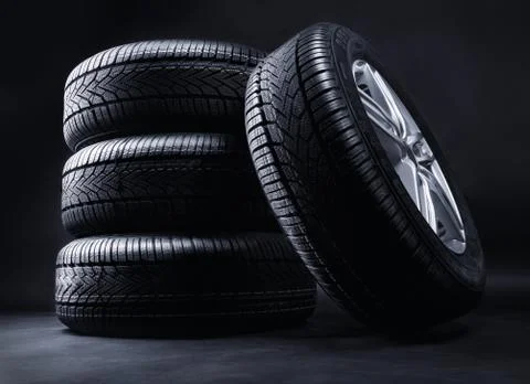 Winter wheels 스톡 사진