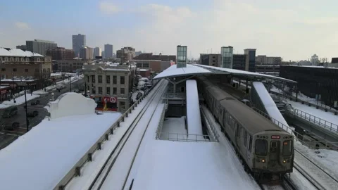 Winter at Wilson Stop 動画素材 154979203