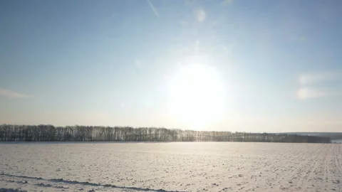 Winter window bus moving Stock Footage 85727498