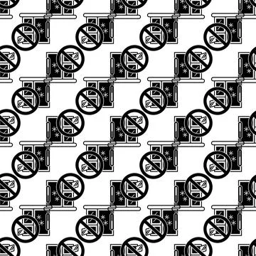 Winter window pattern seamless vector Stock Illustration