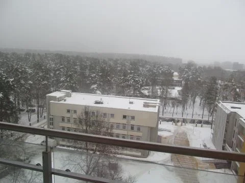 Winter from the window Stock Photos