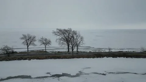 Winter on Winnebago Video stock 233474513