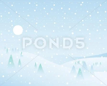 Winter wonderland Stock Illustration