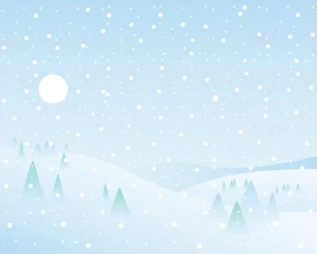 Winter wonderland Stock Illustration