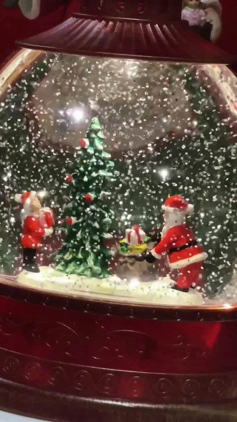 Winter Wonderland in a Snow Globe Stock Footage 294701232