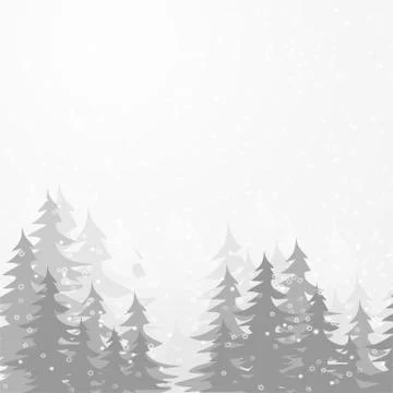 Winter wood Stock Illustration