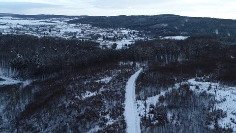 Winter woods from above. Stock Footage 102055643