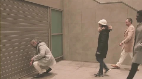 Winter work diverse middle-aged professionals open for business 動画素材 296348782